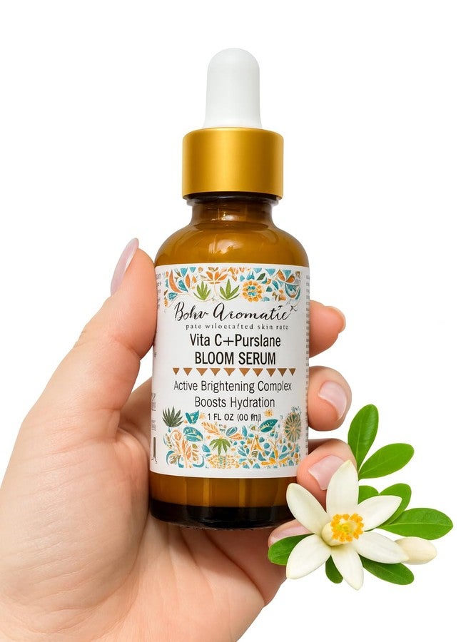 Boho Aromatic Vita C + Purslane BLOOM Serum – Brightening Vitamin C Face Serum with Purslane, Antioxidant & Hydrating Formula for Radiant Skin – Vegan & Cruelty-Free - Image 5